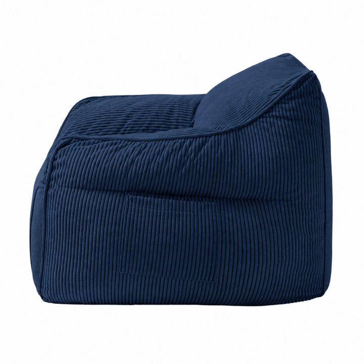 Pouf Fauteuil Velours Côtelé - 100x110 Cm