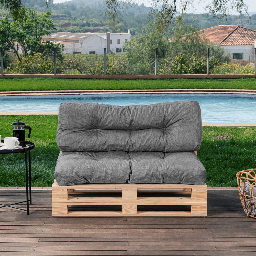 Lot Assise/Dossier Coussin Palette