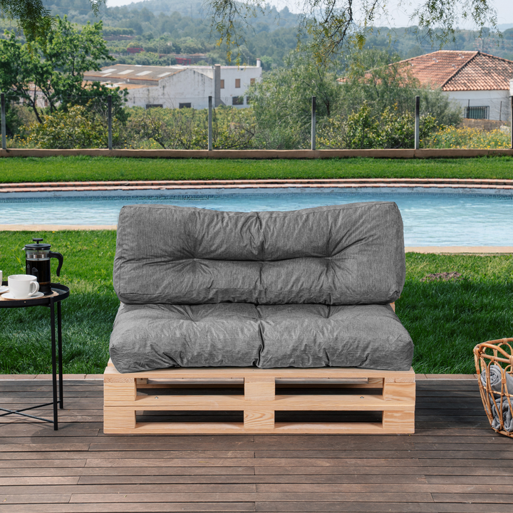 Lot Assise/Dossier Coussin Palette