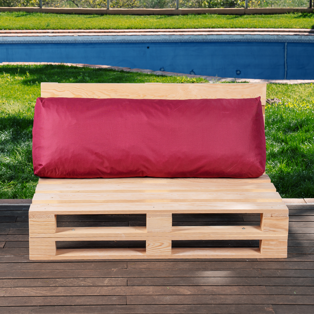 Coussin Palette Déhoussable Imperméable - Dossier 120x40 Cm