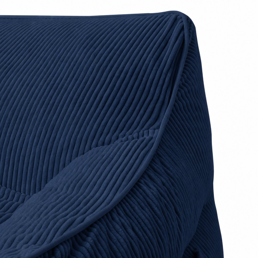 Pouf Fauteuil Velours Côtelé - 100x110 Cm