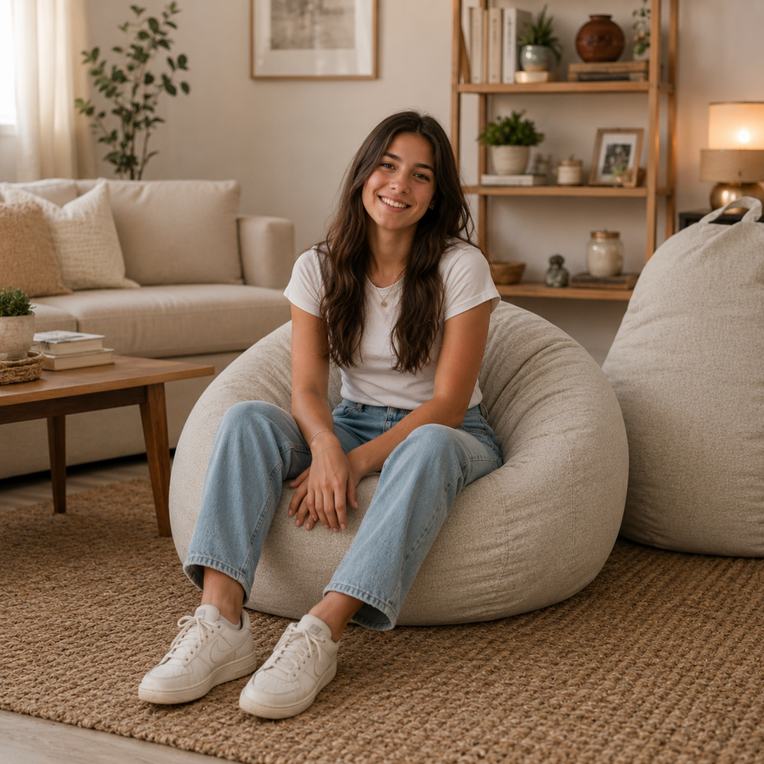 Pouf Poire Déhoussable - 105x85 Cm