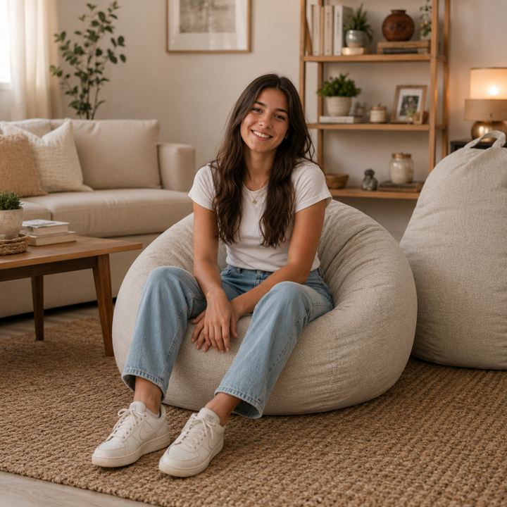 Pouf Poire Déhoussable - 105x85 Cm