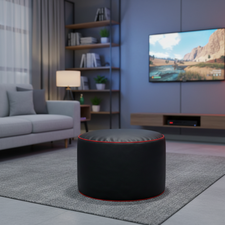 Repose-pieds gaming en similicuir - 50x30 cm