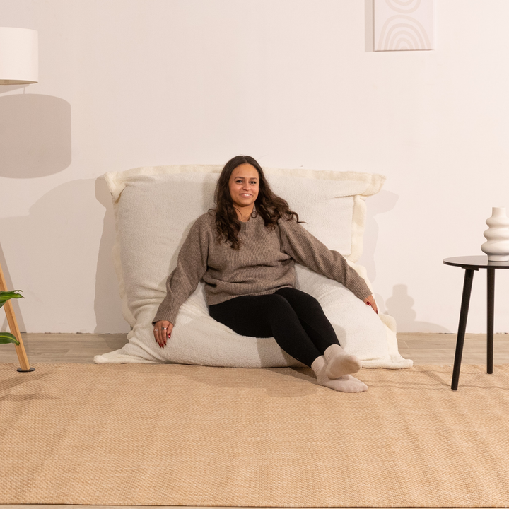 Pouf Bouclette Déhoussable - 140x180 Cm