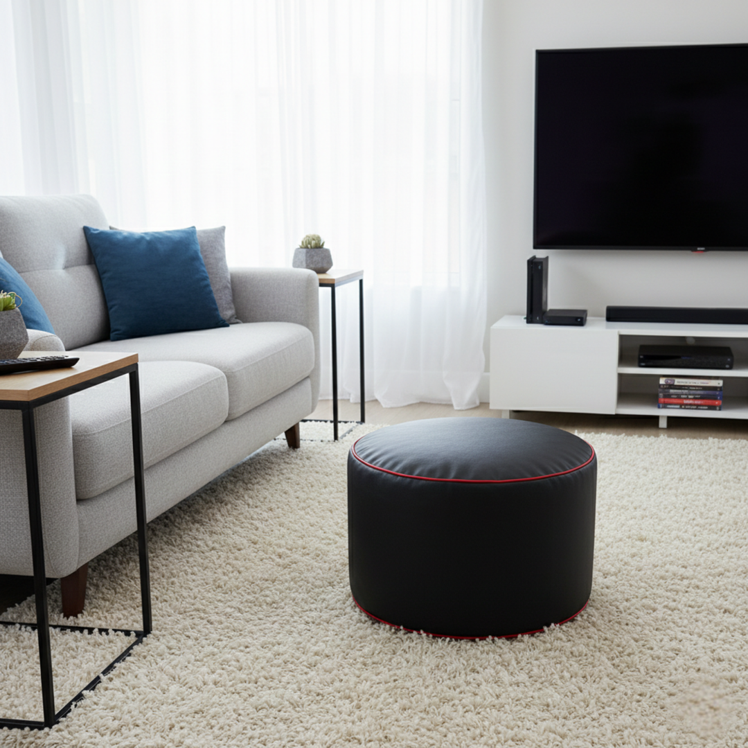 Repose-pieds gaming en similicuir - 50x30 cm