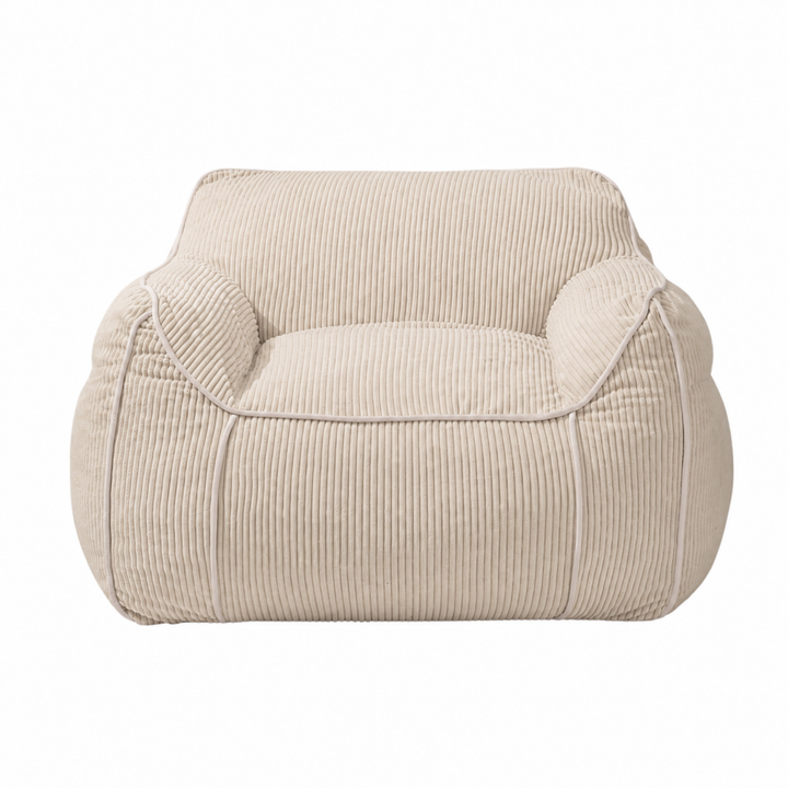 Pouf Fauteuil Velours Côtelé - 100x110 Cm