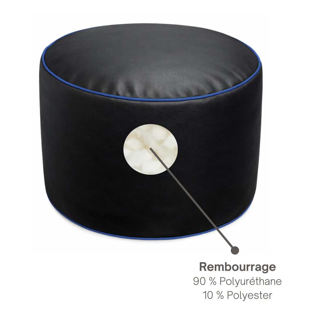 Repose-pieds gaming en similicuir - 50x30 cm
