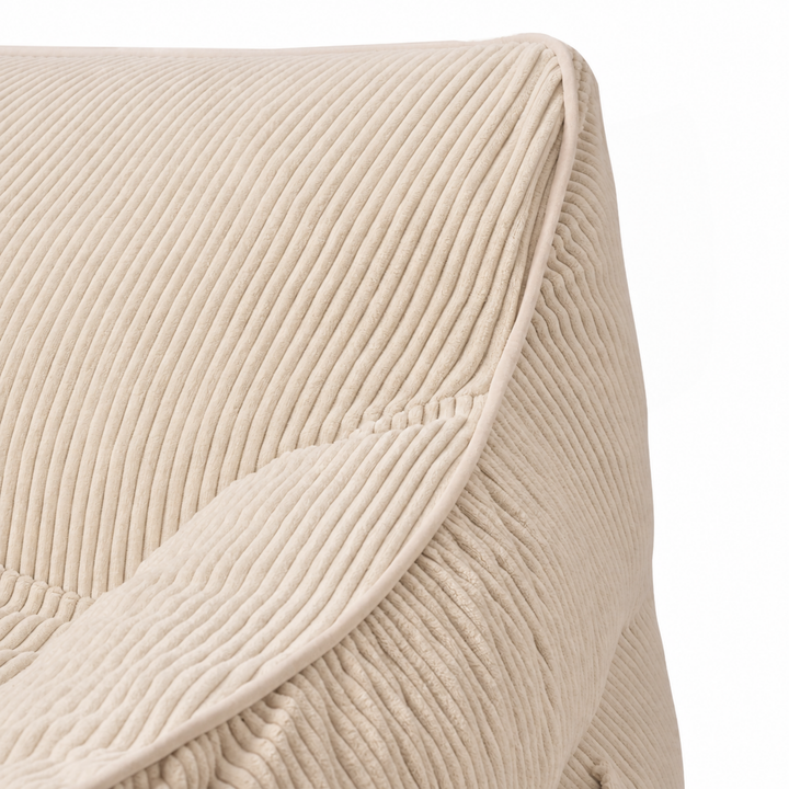 Pouf Fauteuil Velours Côtelé - 100x110 Cm