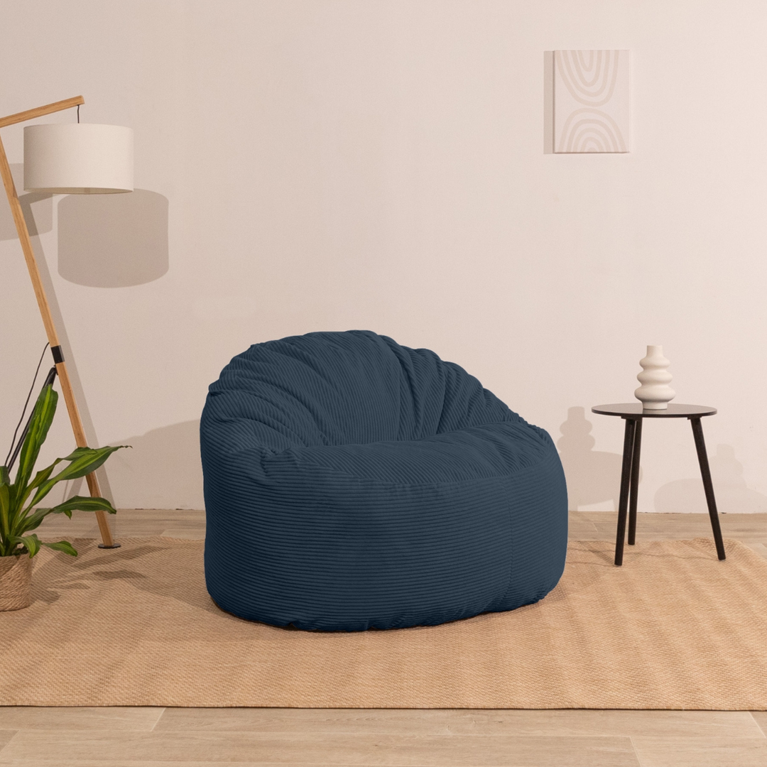 Pouf Velours Côtelé Épais - 100cm