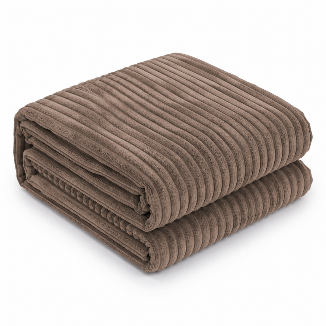 Housse Pouf XXL En Velours Côtelé - 110 X 100 Cm