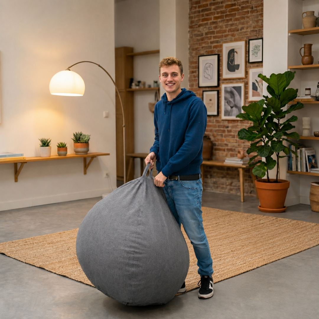Pouf Poire Déhoussable - 120x100 Cm