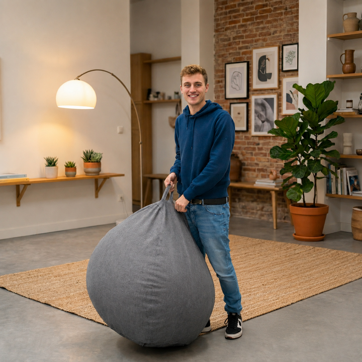 Pouf Poire Déhoussable - 120x100 Cm