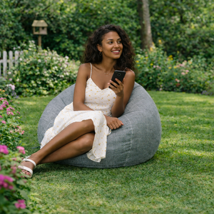 Pouf Poire Déhoussable - 120x100 Cm