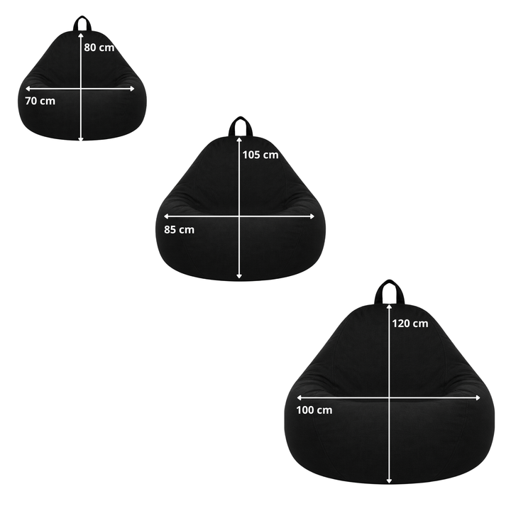 Pouf Poire Déhoussable - 120x100 Cm