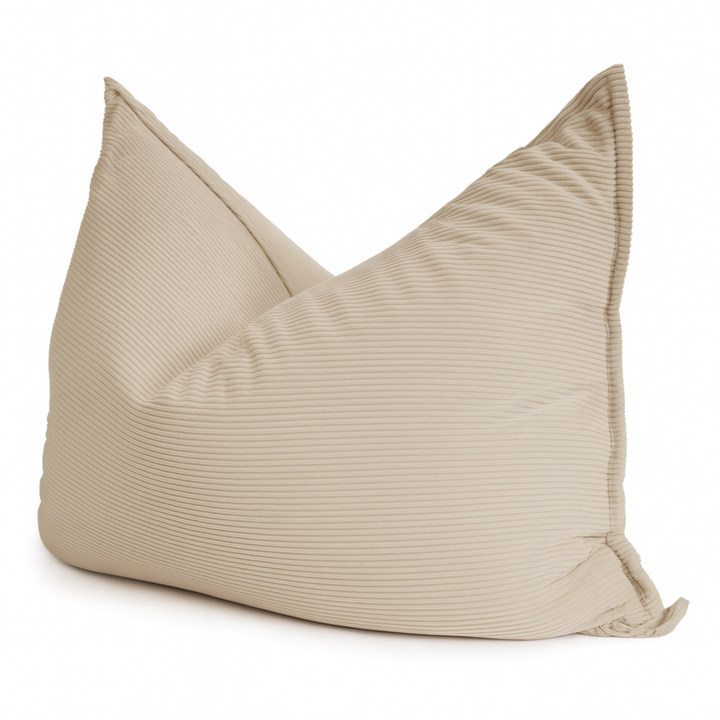 Pouf Velours Côtelé Déhoussable - 140x180 Cm