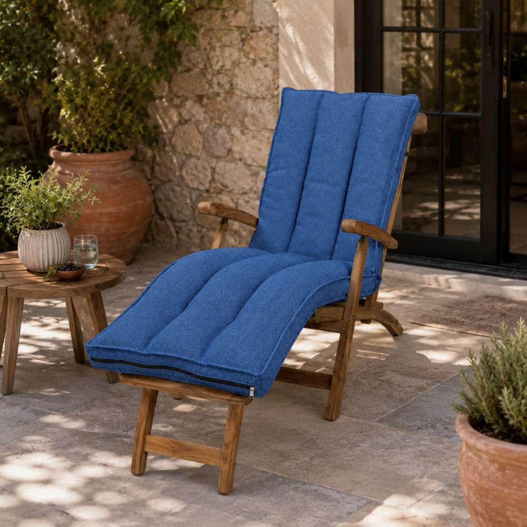 Coussin bain de soleil déhoussable - 190x60x15 cm