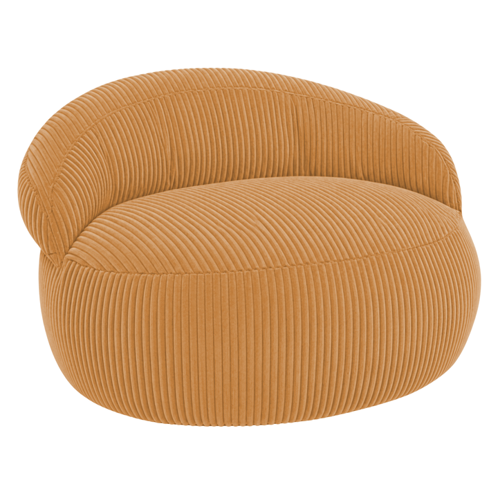 Pouf XXL En Velours Côtelé Déhoussable - 110 X 100 Cm + Repose-Pieds
