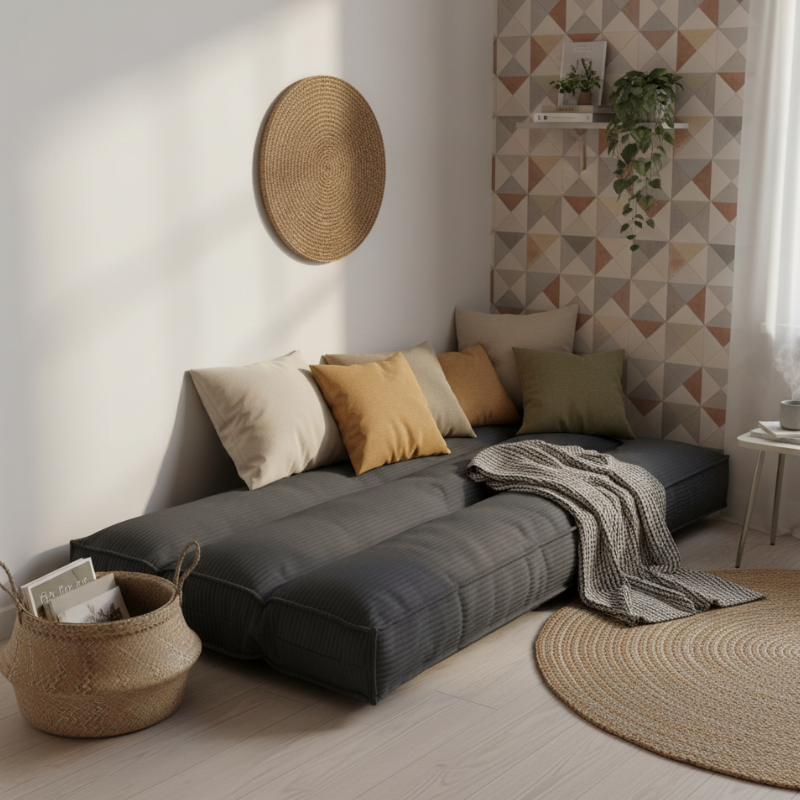 Futon Déhoussable - 90 X 190 Cm