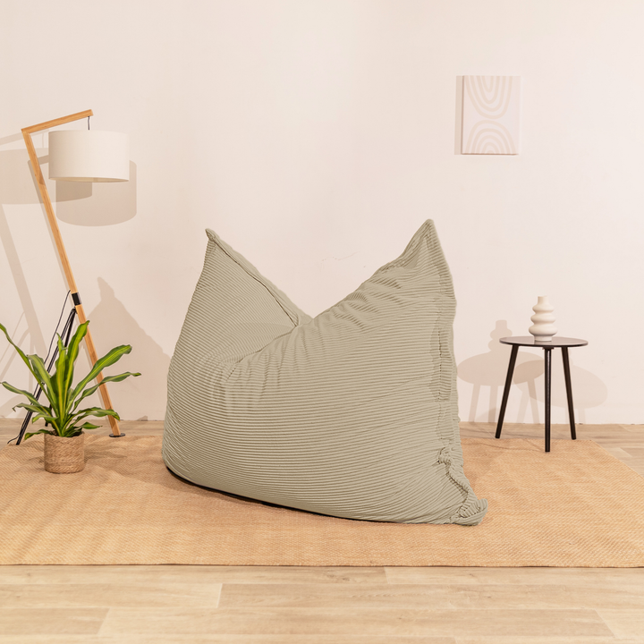 Pouf Velours Côtelé Déhoussable - 140x180 Cm