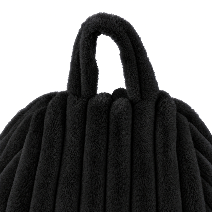 Pouf Poire Fourrure Côtelée Déhoussable - 105x85 Cm