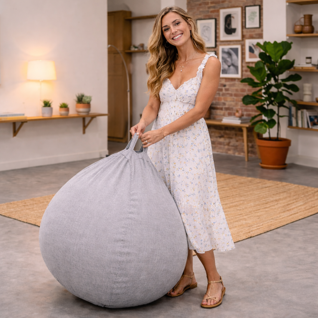 Pouf Poire Déhoussable - 120x100 Cm