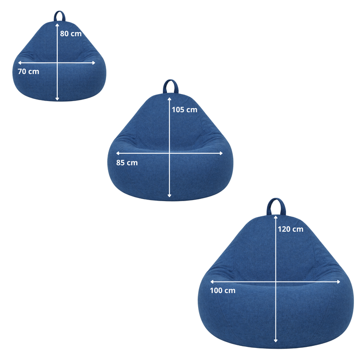 Pouf Poire Déhoussable - 120x100 Cm