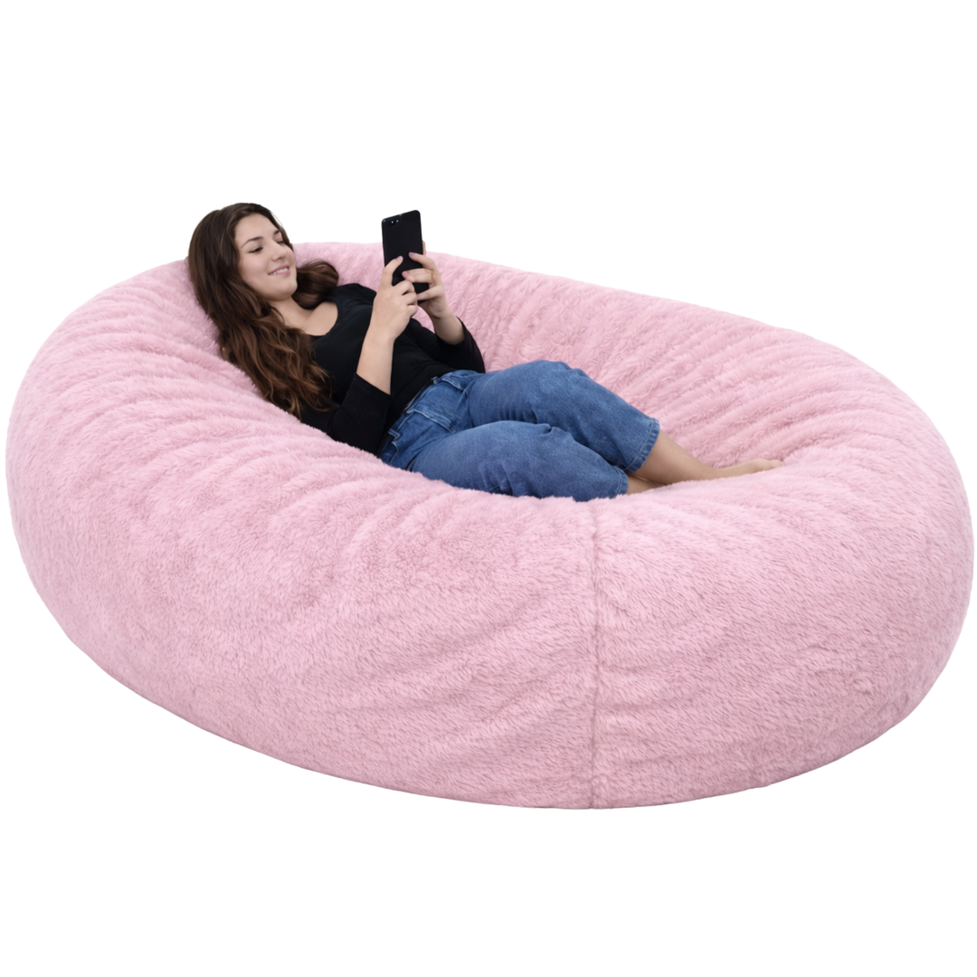 Pouf Long Géant Fourrure - 160 Cm