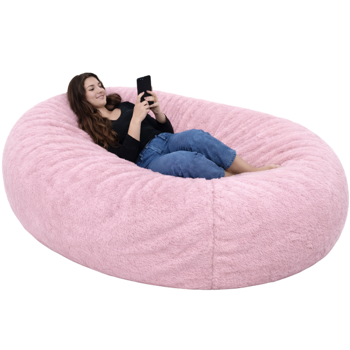 Pouf Long Géant Fourrure - 160 Cm