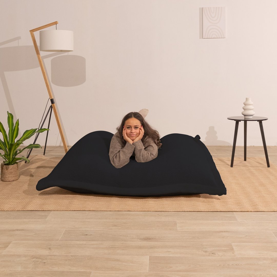 Pouf Bouclette Déhoussable - 140x180 Cm