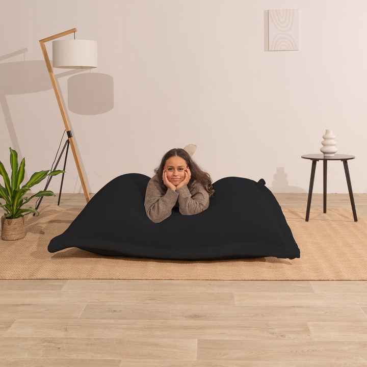 Pouf Bouclette Déhoussable - 140x180 Cm