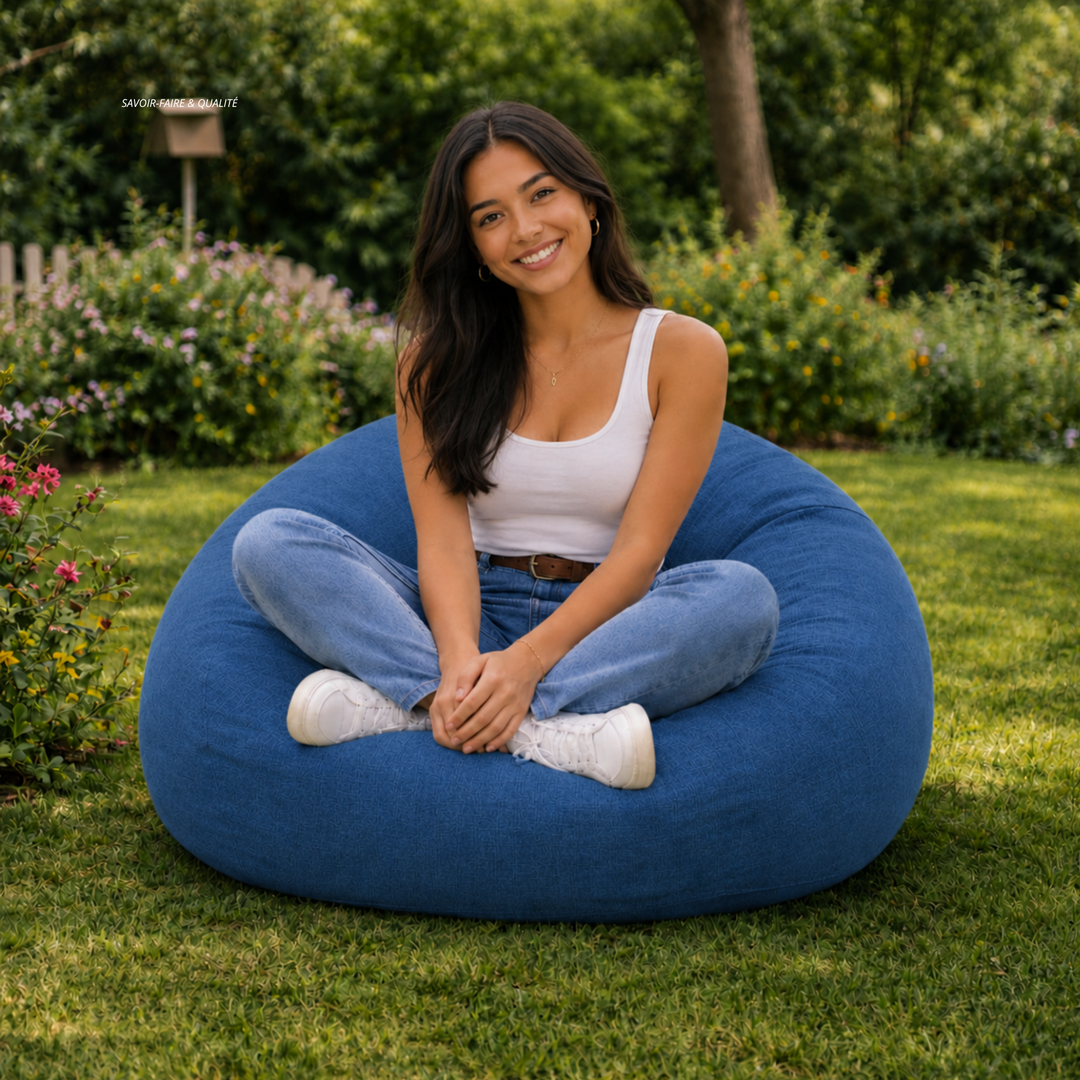 Pouf Poire Déhoussable - 120x100 Cm
