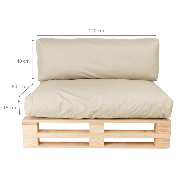 Coussins Palette Déhoussable Imperméable - LOT