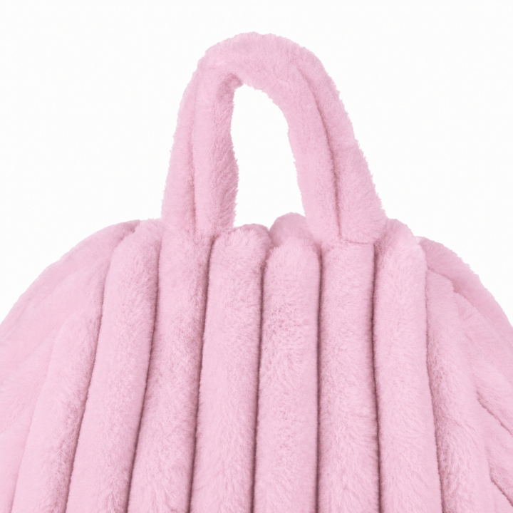 Pouf Poire Fourrure Côtelée Déhoussable - 105x85 Cm