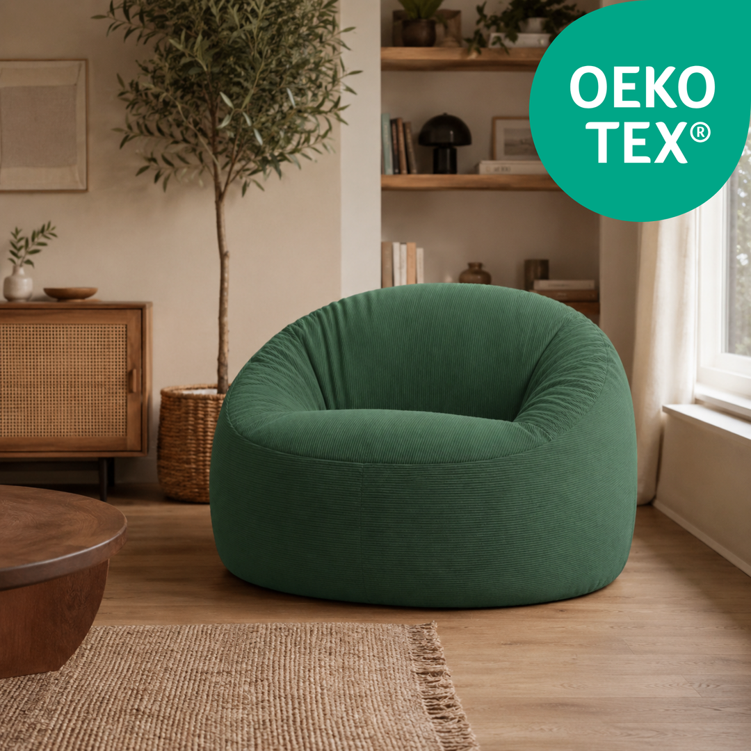 Pouf déhoussable Velours Côtelé - 100 cm