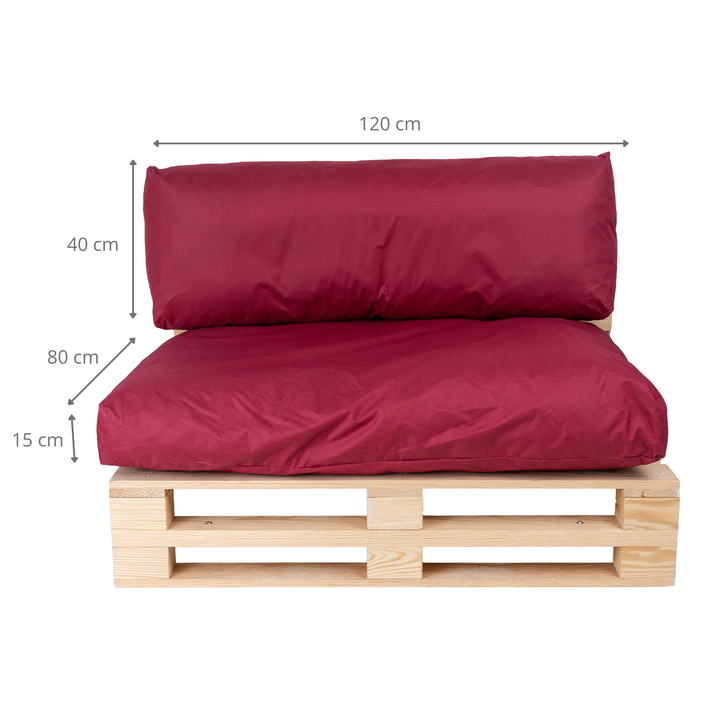 Coussins Palette Déhoussable Imperméable - LOT
