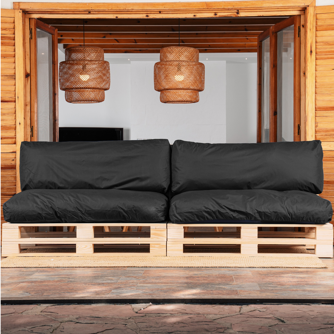 Coussins Palette Déhoussable Imperméable - LOT X2