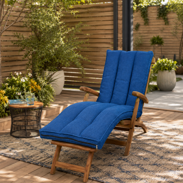 Coussin bain de soleil déhoussable - 190x60x15 cm