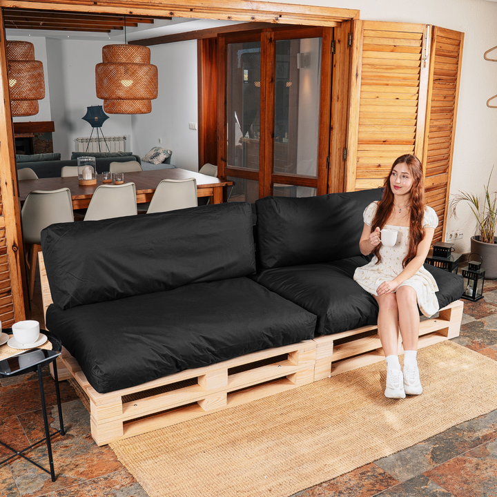 Coussins Palette Déhoussable Imperméable - LOT X2