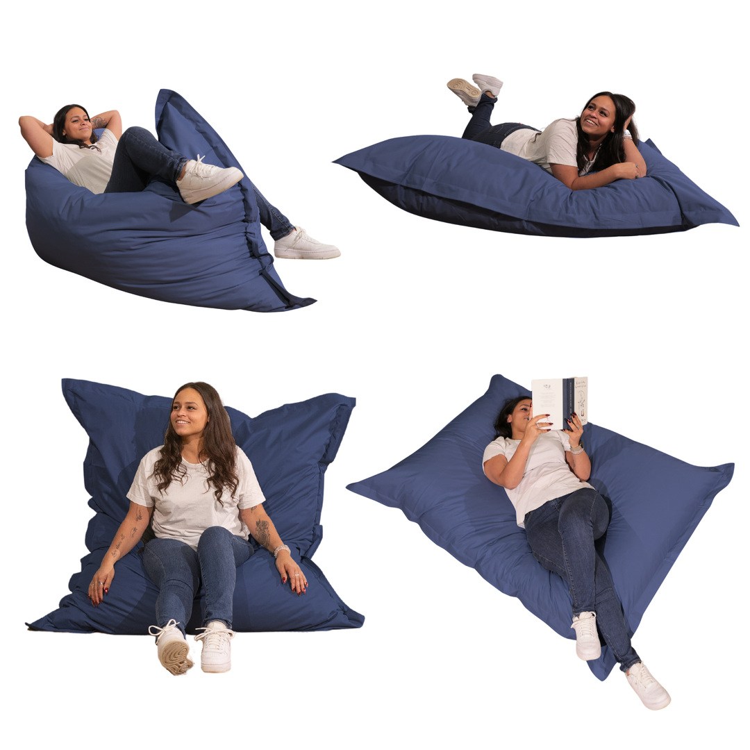 Pouf Extérieur Imperméable Déhoussable Anti-UV - 140x180 Cm