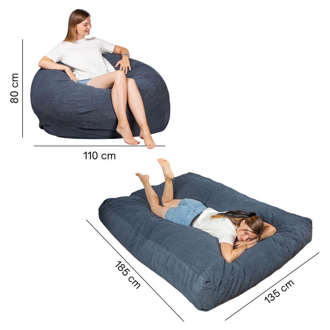 Pouf Lit Convertible 2en1