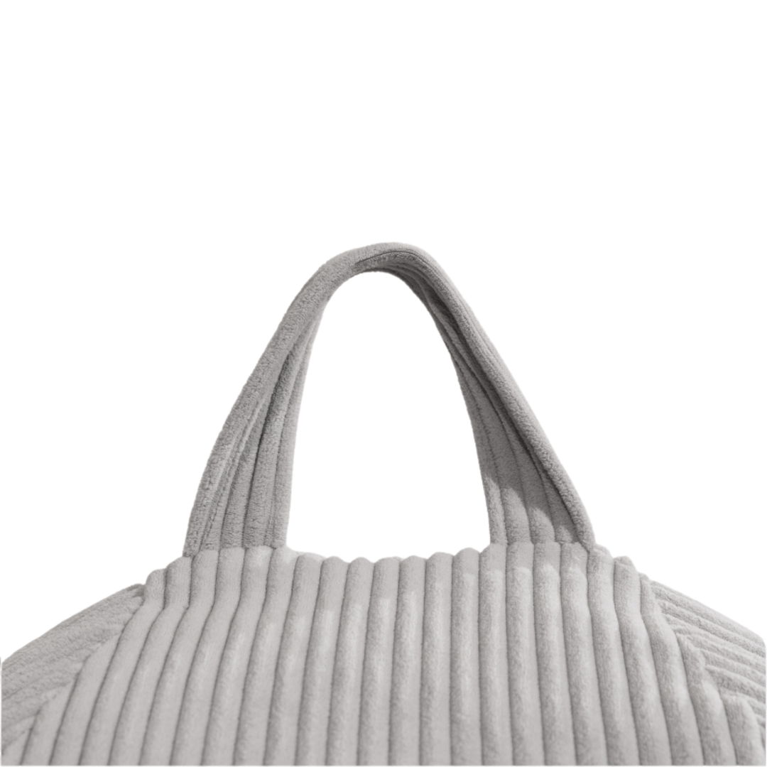 Pouf Poire Velours Côtelé Déhoussable - 105x85 Cm