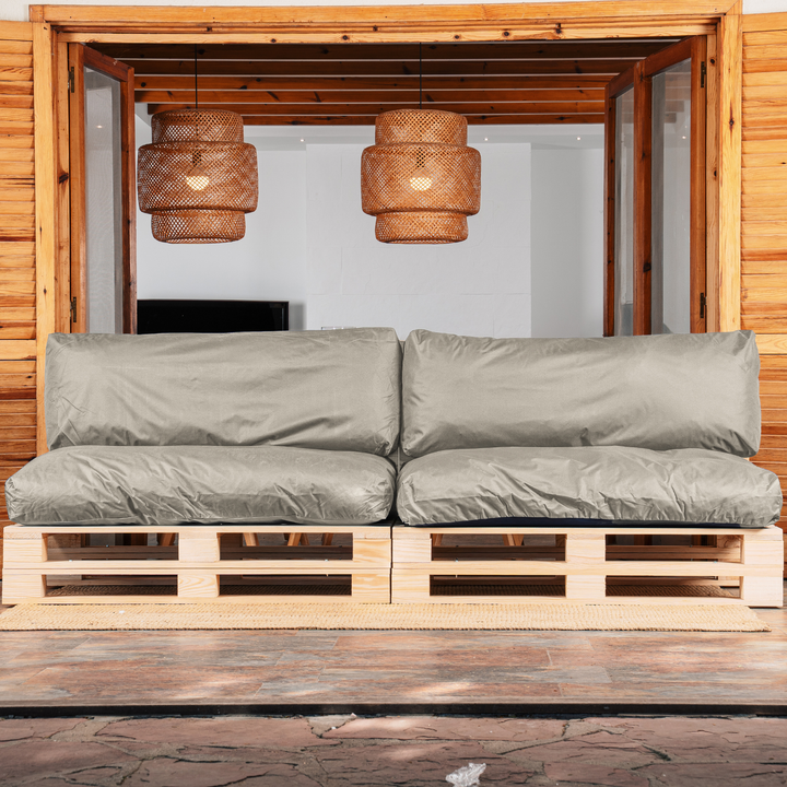 Coussins Palette Déhoussable Imperméable - LOT X2