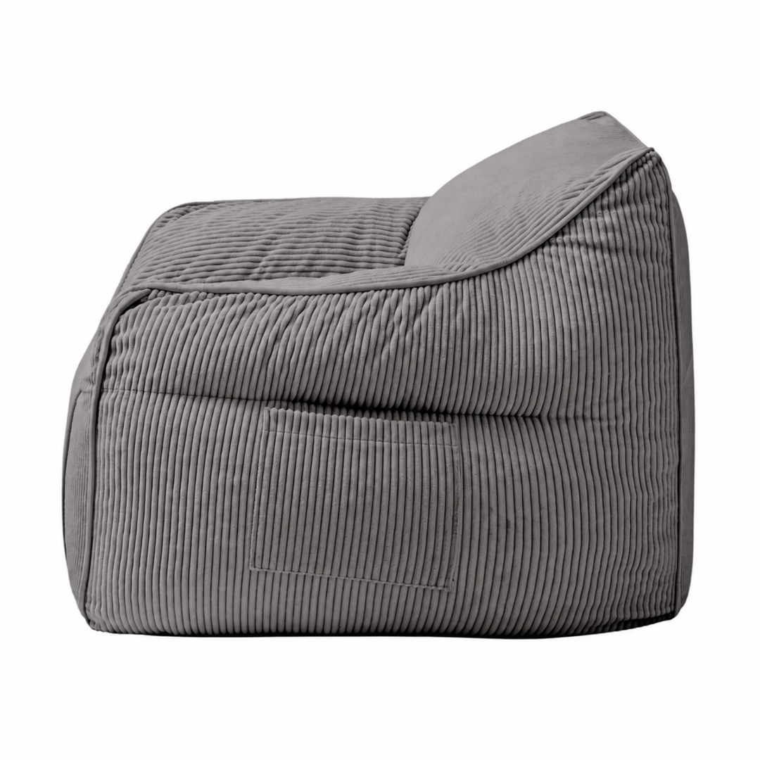 Pouf fauteuil enfant Velours Côtelé - 70x70 cm