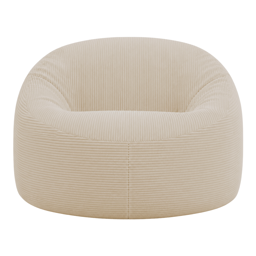 Pouf déhoussable Velours Côtelé Épais - 100cm