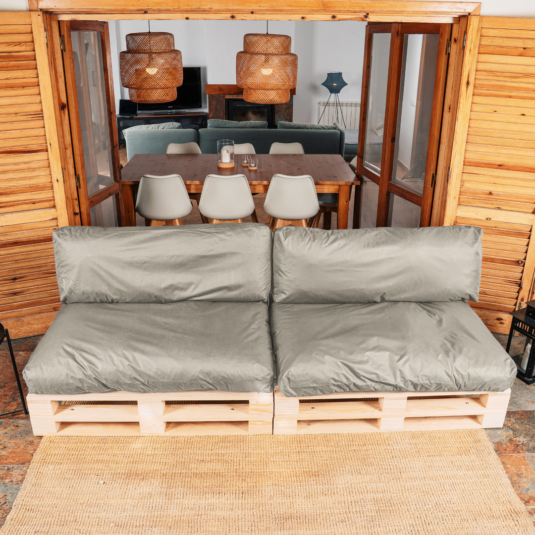 Coussins Palette Déhoussable Imperméable - LOT X2