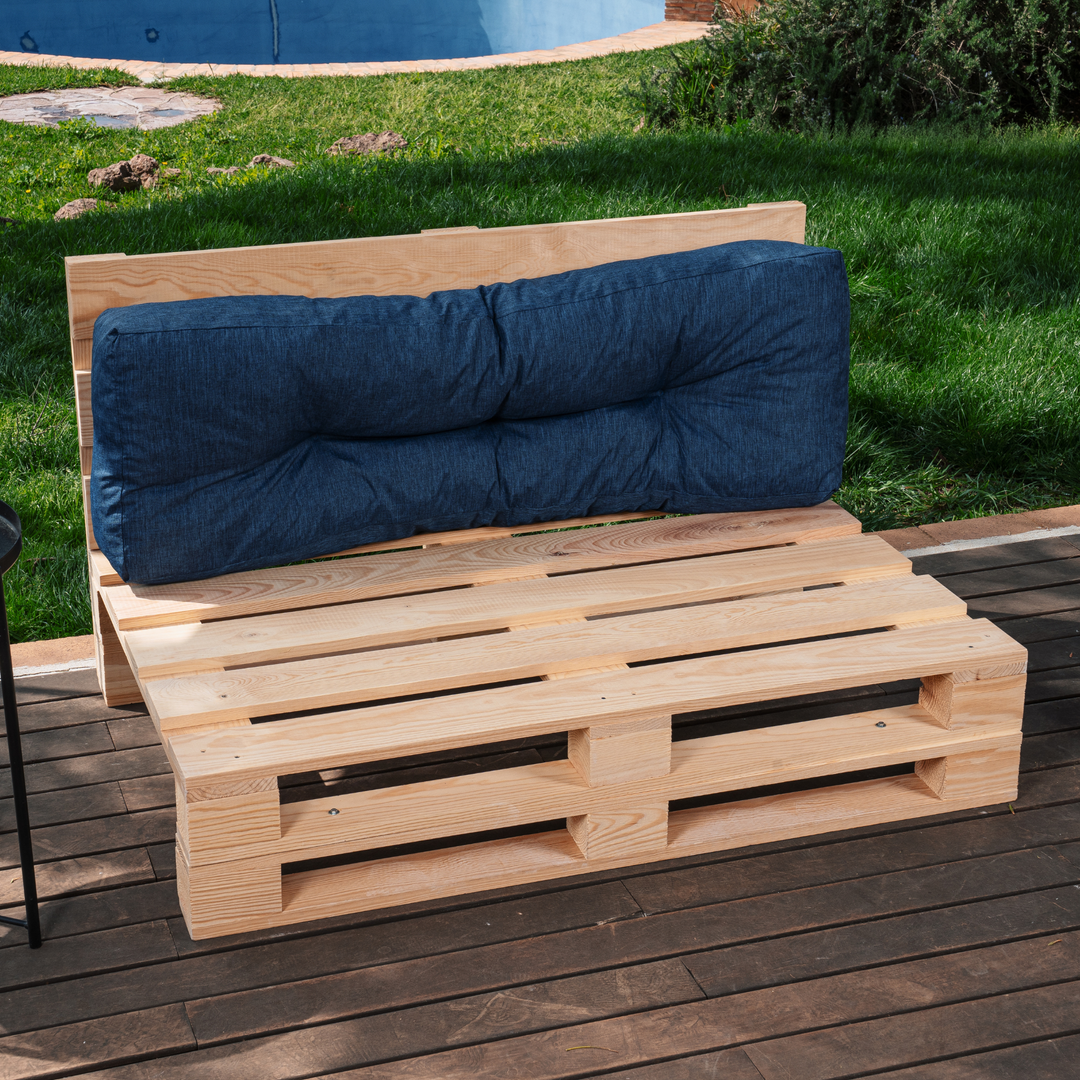 Dossier Seul Coussin Palette - 120x40x15 Cm