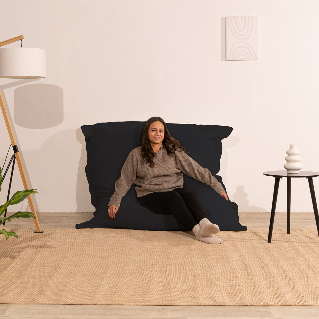 Pouf Bouclette Déhoussable - 140x180 Cm