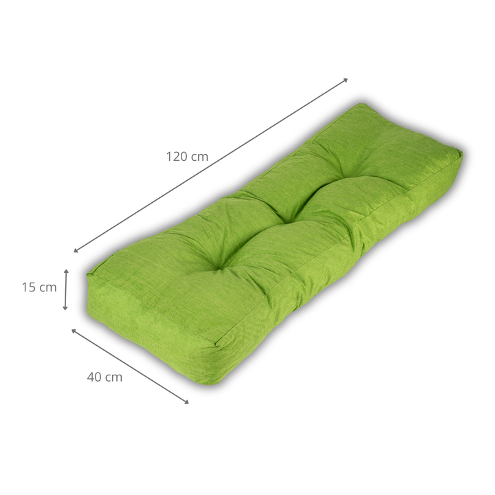 Dossier Seul Coussin Palette - 120x40x15 Cm