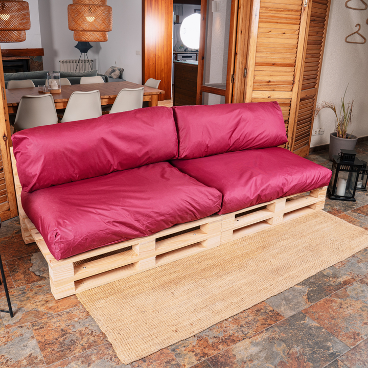Coussins Palette Déhoussable Imperméable - LOT X2